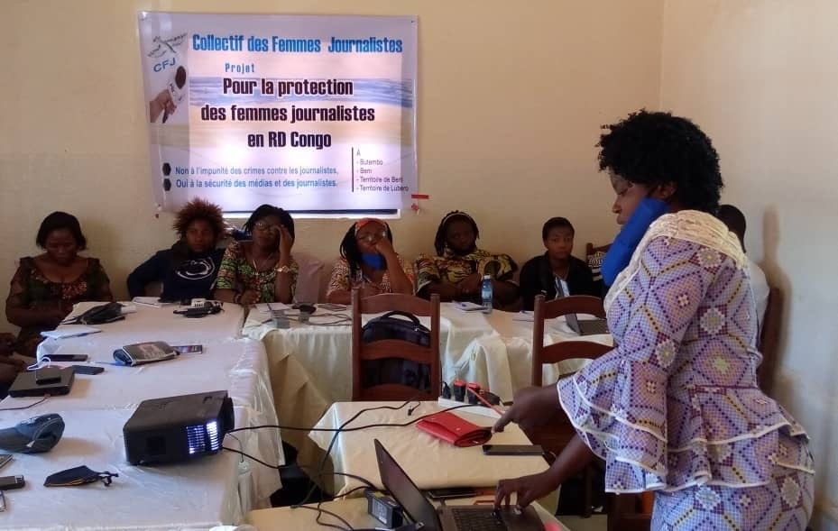 News 3 women journalists in DR Congo min
